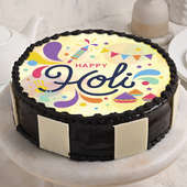 Happy Holi Joyful Round Special Cake