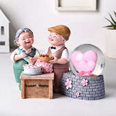 Happy Home Old Couple Figurine