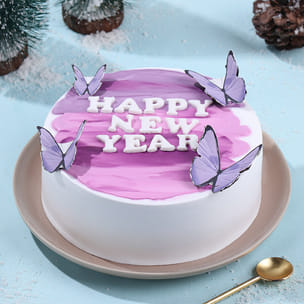 Happy New Year Butterfly Cake Happy New Year Butterfly Cake