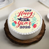 Happy New Year Celebration Cake