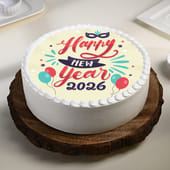 Happy New Year Celebration Cake