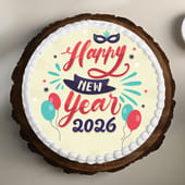 Happy New Year Celebration Cake
