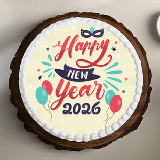 Happy New Year Celebration Cake