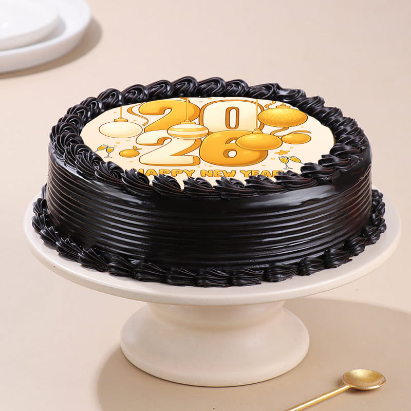 Happy New Year Chocolate Cake