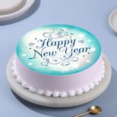 Happy New Year Chocolate Poster Cake