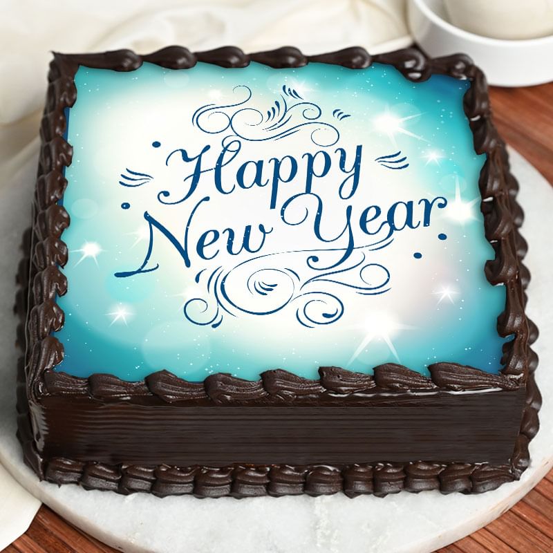 Happy New Year Cake : Chocolate Poster