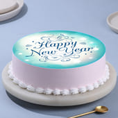 Happy New Year Chocolate Poster Cake