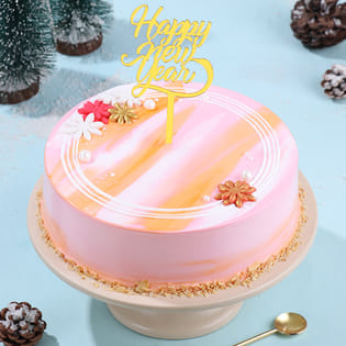 Happy New Year Marble Cake