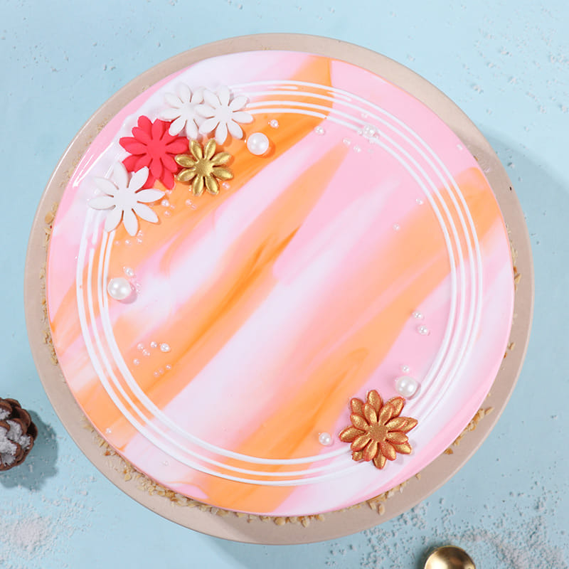 Happy New Year Marble Cake