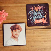 Happy New Year Photo Coasters