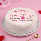 Sweet Love Promise Day Cake