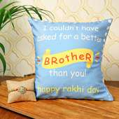 Happy Rakhi Cushion Combo