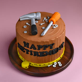 Happy Retirement Delight Cake