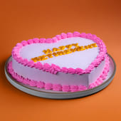 Happy Retirement Heart Cake