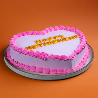 Happy Retirement Heart Cake