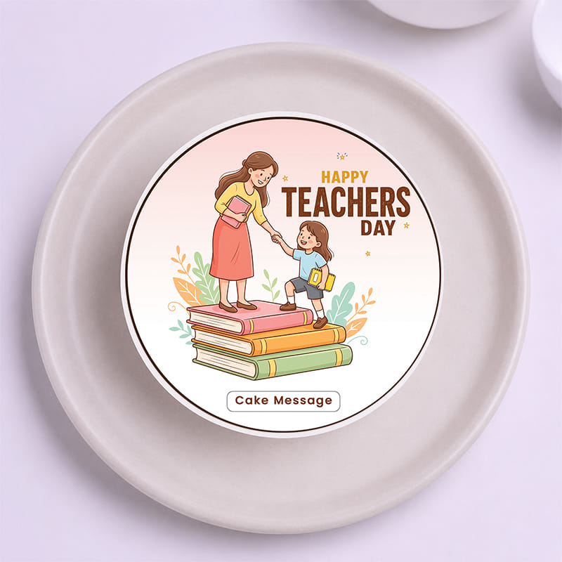 Happy Teachers Day Bento Cake