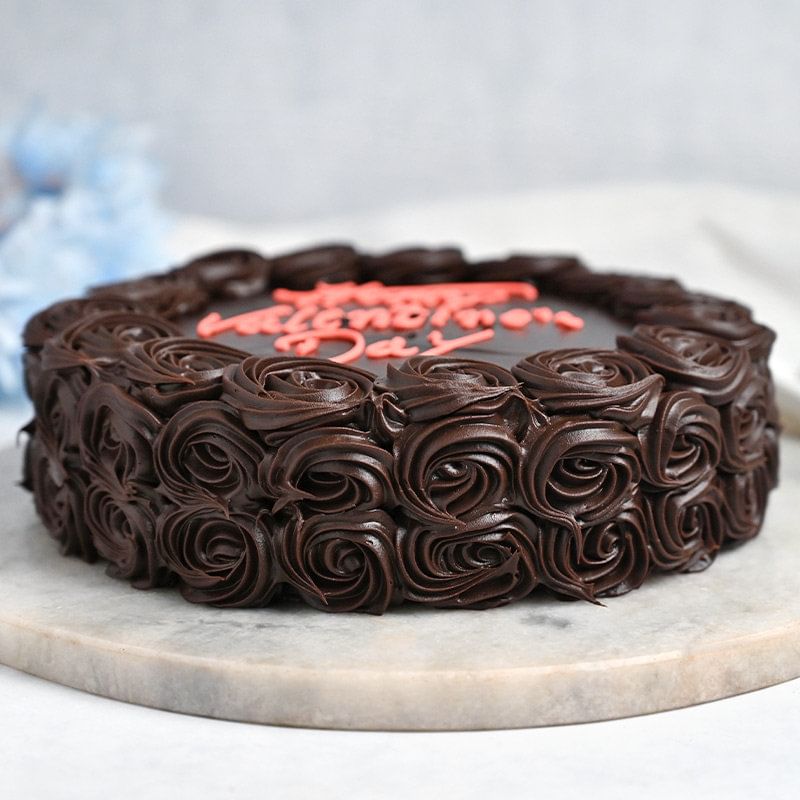 Happy Valentines Day Chocolate Cake