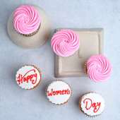 Happy womens day cup cakes