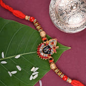 Hare Krishna magnetic Rakhi - One Designer Rakhi