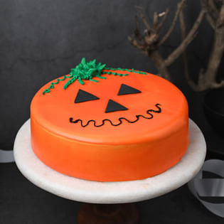 Haunted Halloween Spell Cake