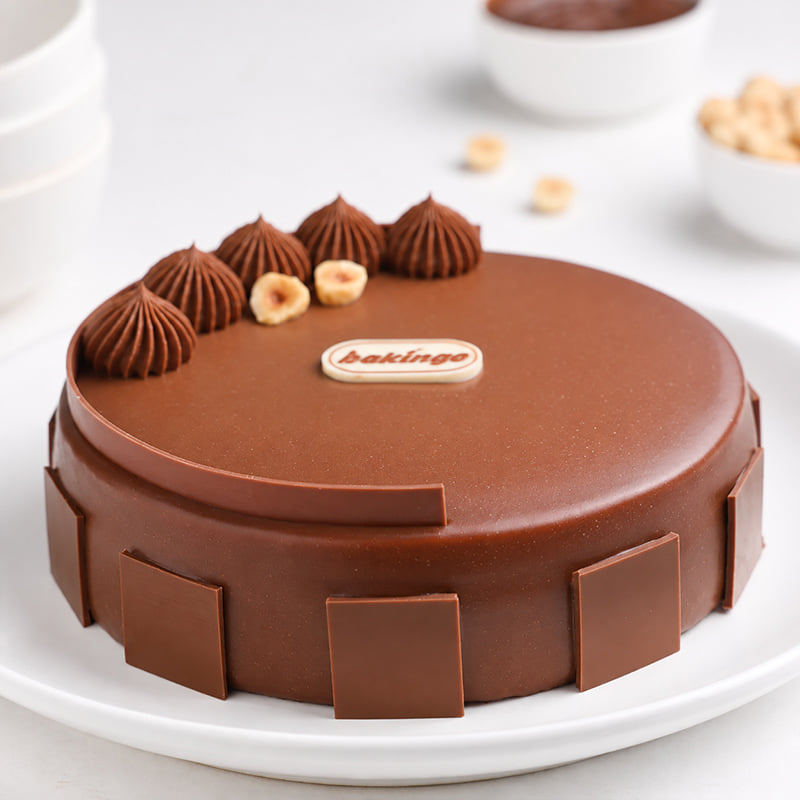 Hazelnut Praline Chocolate Cake