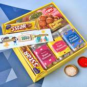 Buy Quirky Rakhi Online With Chocolates, Dry Fruits, Sweets Combo For Kids