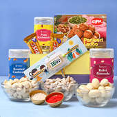 Order Rakhi For Kids Online With Chocolates, Dry Fruits, Sweets Combo - Quirky Rakhi