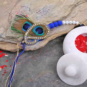 Send One Peacock Designer Rakhi Online : Online Rakhi Gift Box