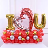 I Love You Balloon Decor