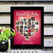 Heart Collage Photo Frame 