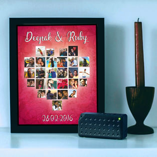 Heart Collage Photo Frame 