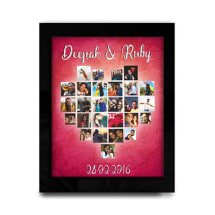 Heart Collage Photo Frame