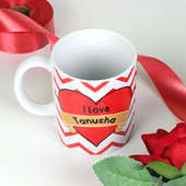 Heart Customised Mug for Valentine's Day