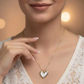 Heart Enamel Pendant Necklace