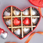 Order heart filled chocolate Box Online 