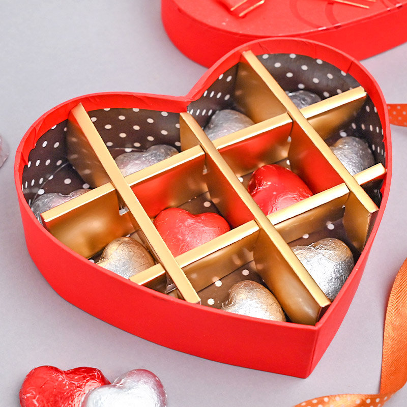 Buy heart filled chocolate Gift Box Online 