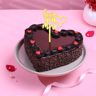 Heart Full Of Chocolate Cake