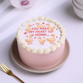 Heart Goes Honk Bento Cake