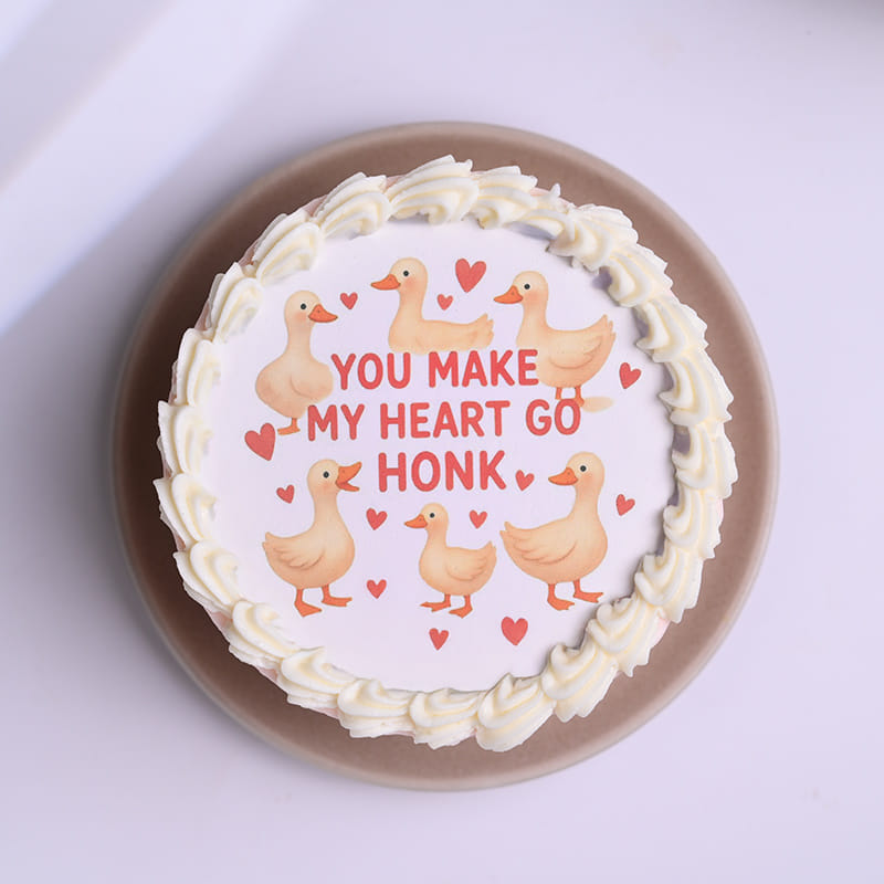Heart Goes Honk Bento Cake
