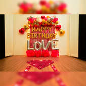 Heart N Love Birthday Balloon Decor