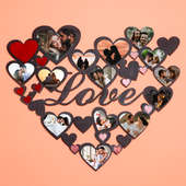 Heart N Love Photo Wall Frame