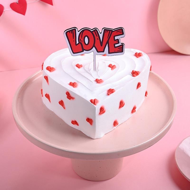 Heart Shape Love You Cake