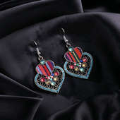 Special Heart Shaped Earrings For Lover on Valentine