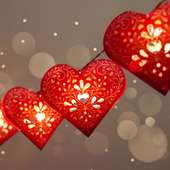 Heart Shaped Lampshade With Fairy Lights