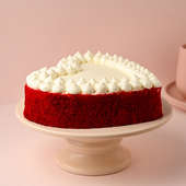 Heart Shaped Red Velvet Anniversary Cake