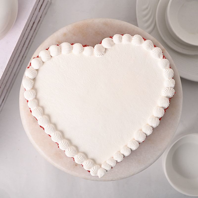 Heart Shaped Red Velvet Cake