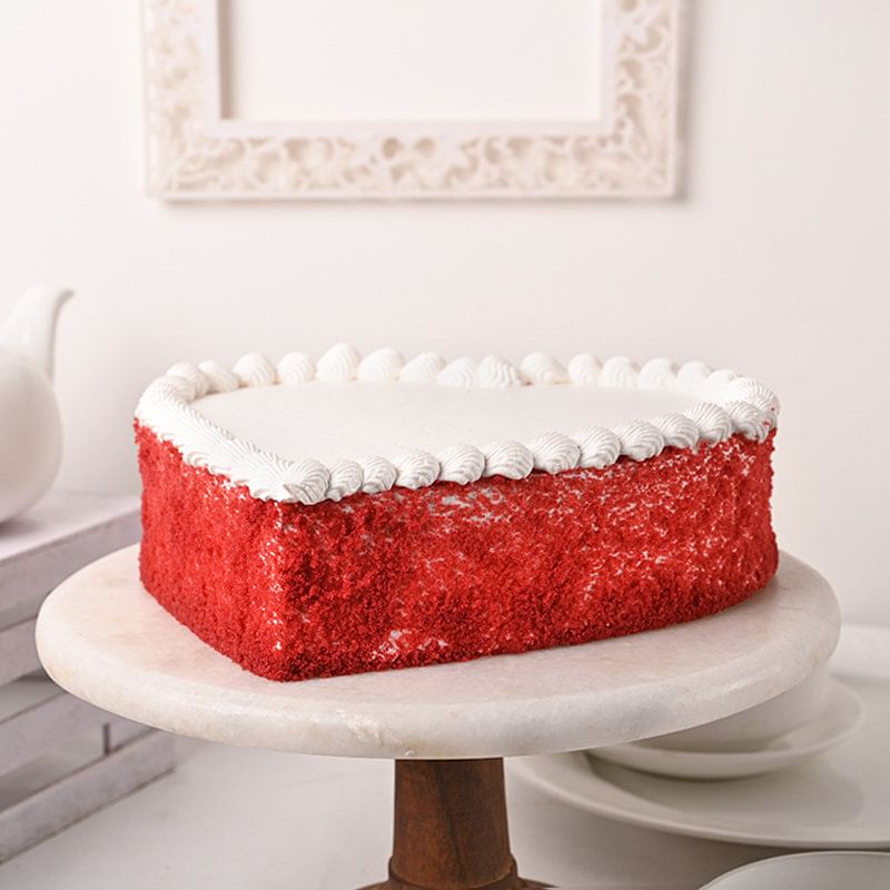 Heart Shaped Red Velvet Cake