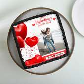 Valentine Love Photo Cake