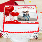 Valentine Love Photo Cake - Zoom View