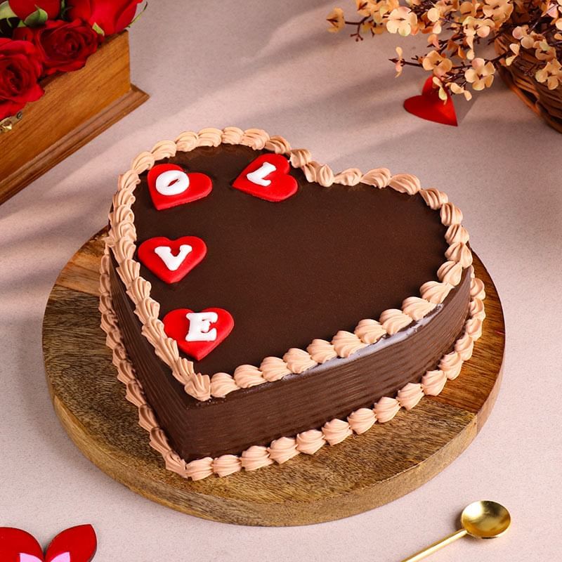 Heartfelt Chocolate Love Cake